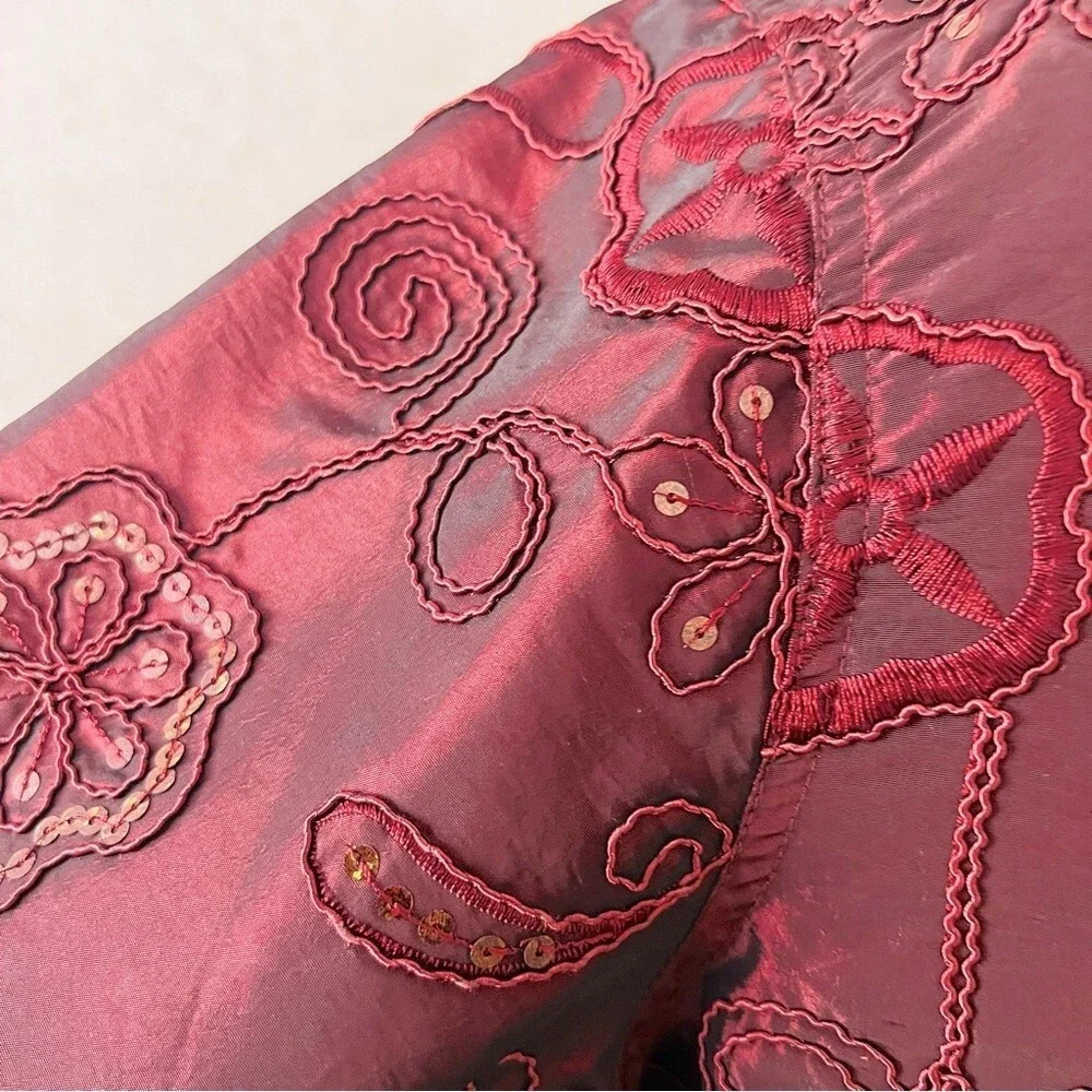 SUSAN GRAVER PLUS 1X EMBROIDERY ARTISITC‎ WHIMISICAL LINED LIGHTWEIGHT JACKET